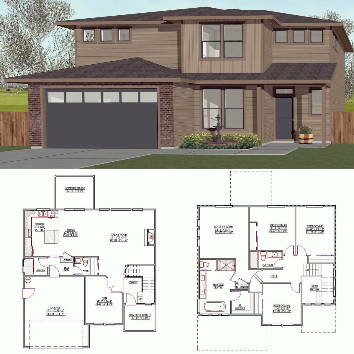 SagelandDesign's tweet photo. Featured Plan: This 2,250 sq ft Two Story may be just what you need for that tight lot!Great modern floor plan with a spacious Master Suite all in a compact footprint. 

See this plan and hundreds of others on our website. #LinkinBio #TricitiesWa #houseplans https://t.co/LCR9yWookv