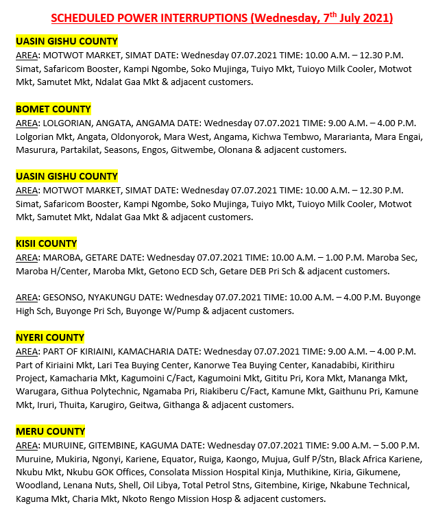 Sidai_FM's tweet photo. Hello, these areas will be affected by planned power interruptions tomorrow: https://t.co/p5ZIcCI75W