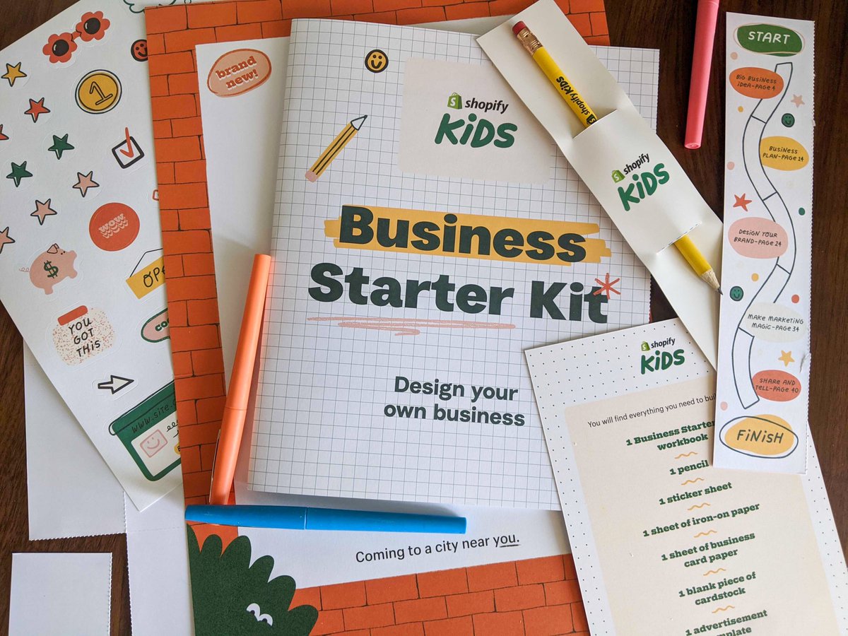 My first job was a paper route 📰, but it's never too early to start your own business 

Sign your 9-12yr kids up for a free Business Starter Kit from <a href="/Shopify/">Shopify</a> with activities and and exercises to help design their first biz

shopify.ca/kids #ShopifyKids