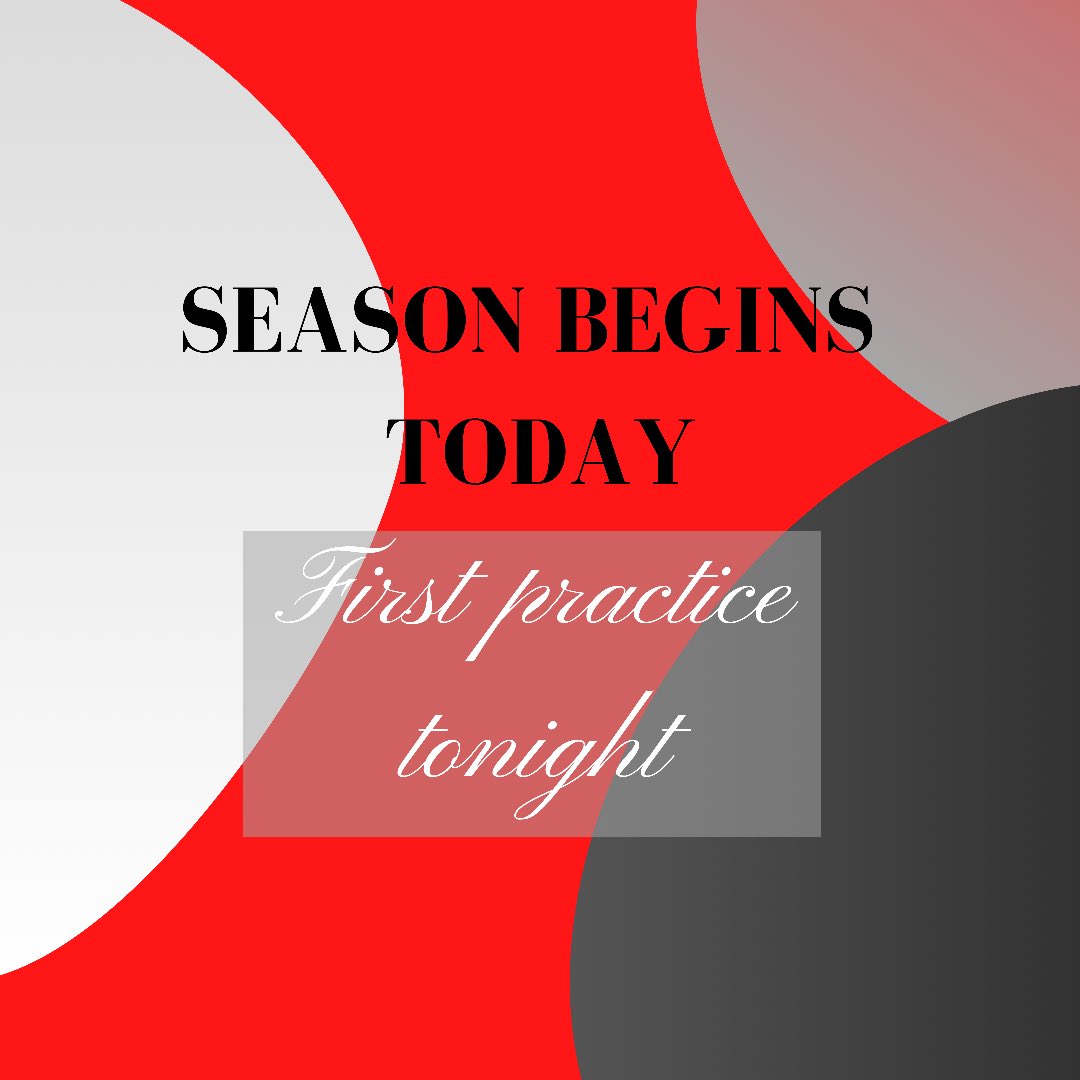The day we’ve all been waiting for….. Today is our FIRST day of practice and we are so excited!