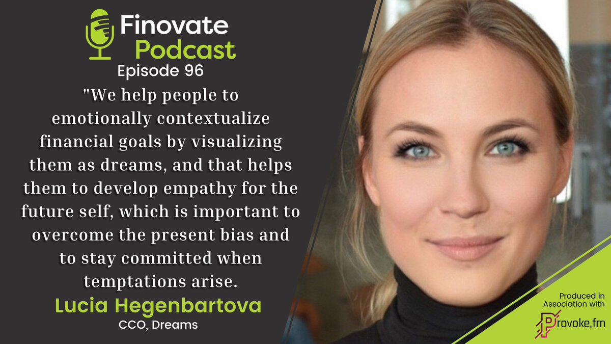 How are financial institutions missing the mark on understanding customers?
💭 bit.ly/2UedGxa

Tune in to this episode of #Finovate to learn about <a href="/Dreams_app/">Dreams Technology (part of Doconomy Group)</a>'s scientific approach to understanding customer decision making with CCO <a href="/LHegenbartova/">Lucia Hegenbartova</a> and host <a href="/GregPalmer47/">Greg Palmer</a>👏