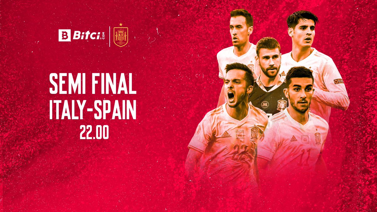 🇪🇸 Spanish National Team facing against Italy tonight in the semi final of EURO 2020!

💛❤️ We wish the best of luck. Vamos! @sefutbol