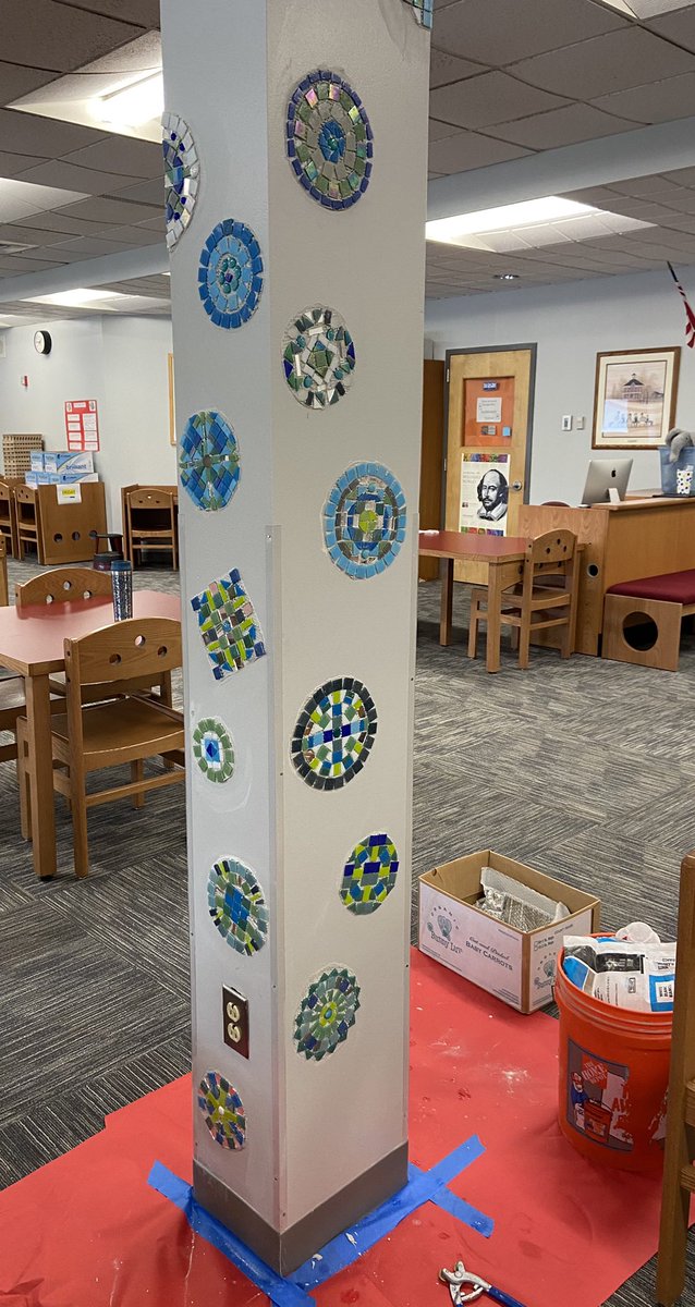 GarnetValleyES's tweet photo. 5th grade mosaic is being installed this week! #gvfeeling https://t.co/R4FRfKtvu2