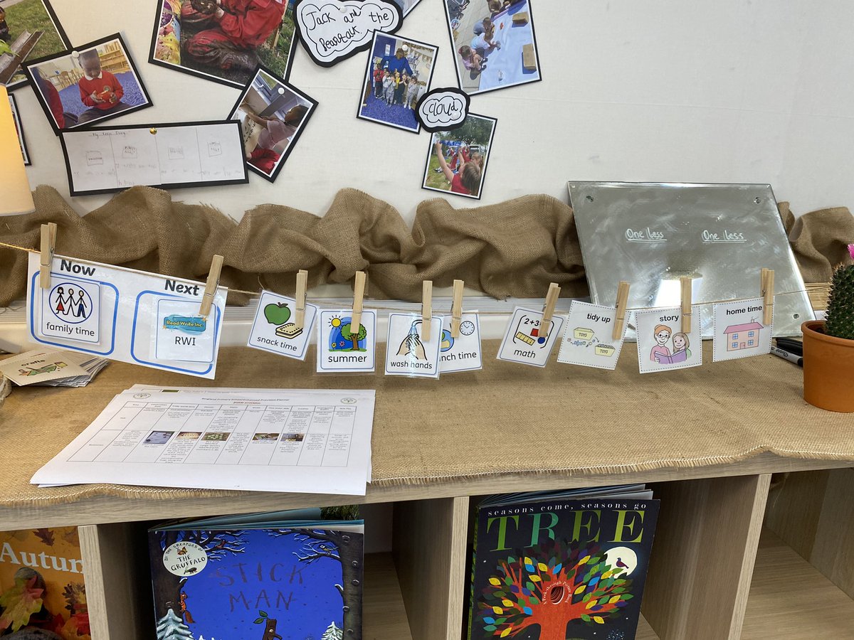 RinglandPrimary's tweet photo. Receptionโs daily schedule helps with our childrenโs wellbeing. Knowing what we are doing now and what we will do next supports independence and reduces anxiety #UniversalProvision https://t.co/RoTxjXVIq1
