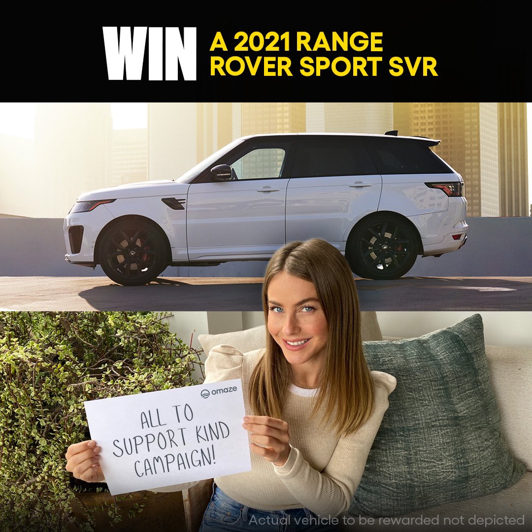 YOU could win a Range Rover Sport SVR – all by supporting our work at Kind Campaign! Add promo code RADNESS300 and snag 300 bonus entries. GO: bit.ly/3q7j7tv
