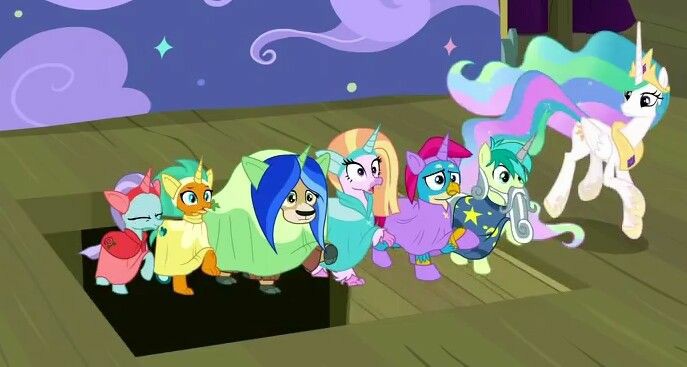 XRayvond1's tweet photo. #mlp #MLPFiM #mylittleponyfriendship #mylittlepony #friendshipismagic #brony #student #StudentsMainSix #Cosplay #Gallus #Ocellus #Smolder #Silverstream #Sandbar #Yona #PrincessCelestia #stage #Acting #Skyfalling #Falling https://t.co/1wdTD0qr67