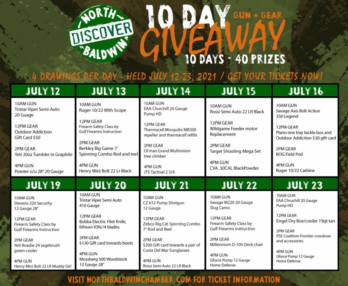 Is your name in the hat? DNB 10 Day Giveaway Begins NEXT WEEK! Purchase your tickets today! conta.cc/3dRxpcS