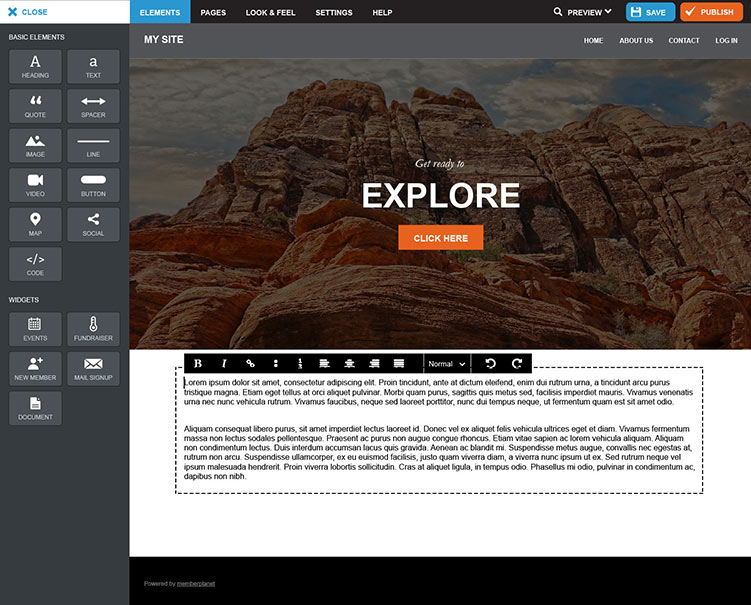 Create a website for your organization that's easy to build and simple to maintain. Learn more at memberplanet.com/#/features/web… #WebsiteBuilder #ManageEngageGrow #assnchat #associations #nonprofits #AMS