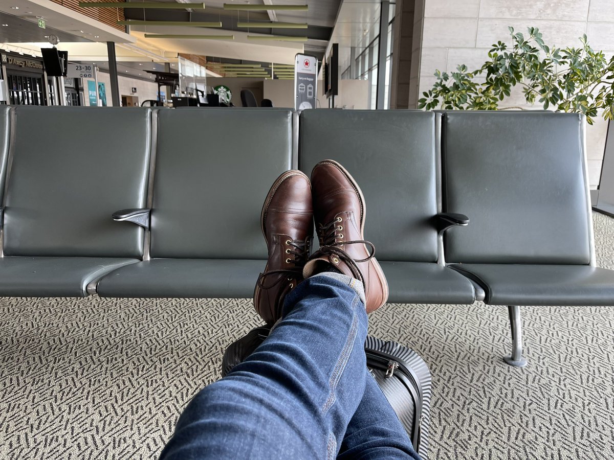 On my way to LA to start fellowship! Wonder if my trusty Canadian boots will hold up in California summers.