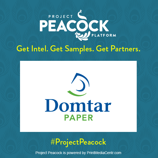 PrintPros's tweet photo. Get samples, sign up for paper promotions and the FREE Paper Matters magazine when you visit #ProjectPeacock Pioneers @DomtarPaper on the Peacock Platform https://t.co/TIBDZVQ93p #paperiscool https://t.co/TMAzbwzIo0