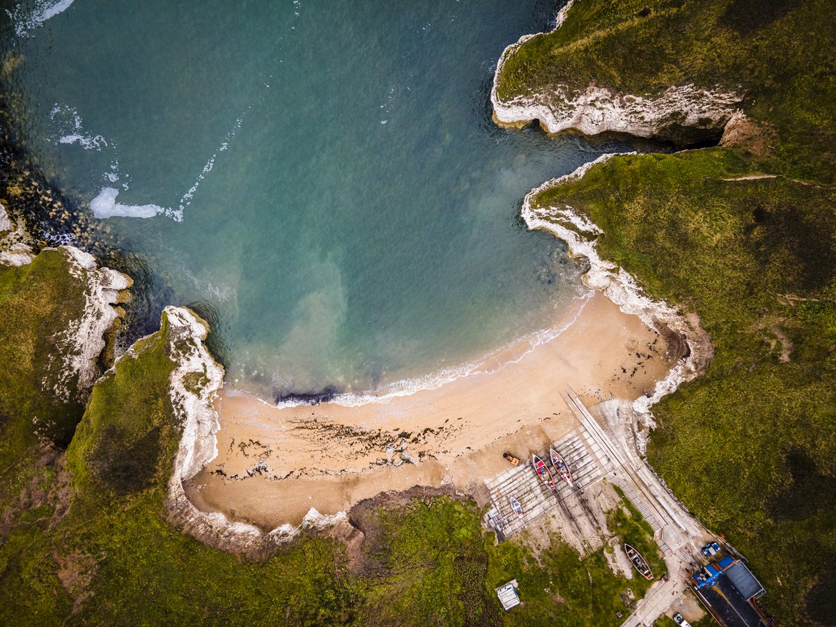 A drone shot of the stunning North landing on the East Coast. I'm very lucky to have this not far from where I live.
