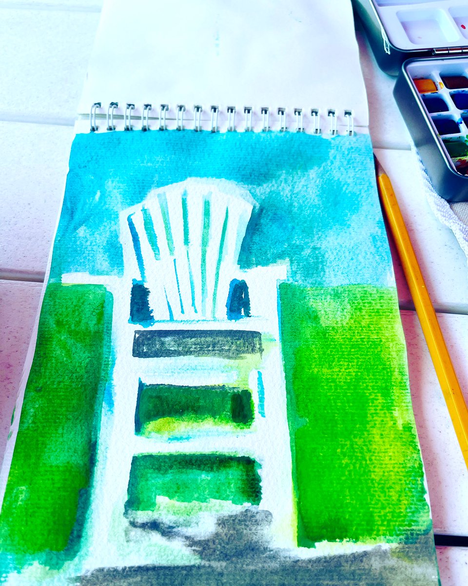 CaracappaSenora's tweet photo. #Poolside
#Painting
#QuickStudies
#Summer2021 https://t.co/mUPE6YAeJJ