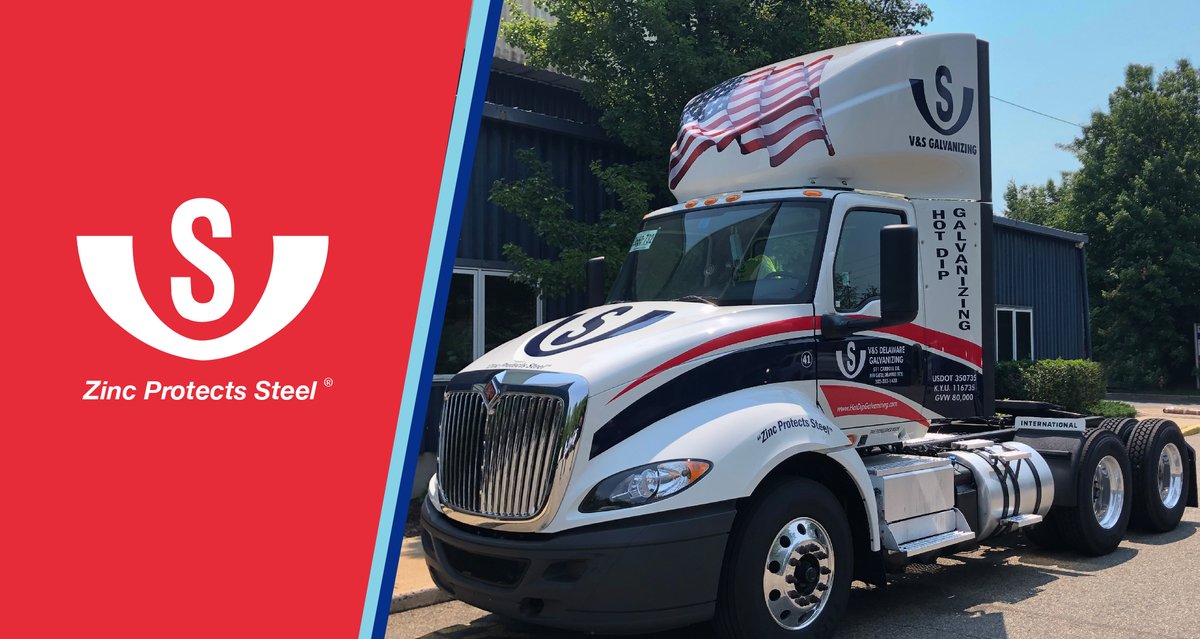 VSGalvanizing's tweet image. Keep an eye out for our new V&amp;amp;S trucks on the road. Saving America’s infrastructure one truckload at a time!