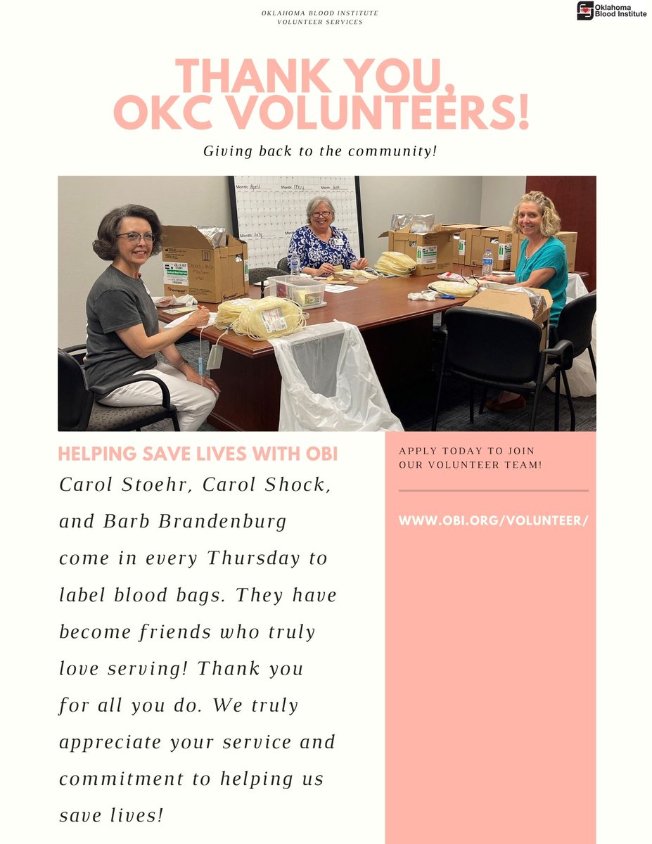 We 💗 our OKC volunteers!! 

Apply today to join our volunteer team!! obi.org/volunteer/
