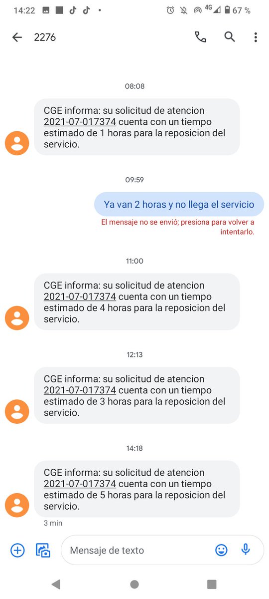 claudiatobe's tweet photo. @CGE_Clientes necesito respuesta de esto https://t.co/JeK2XFoKna