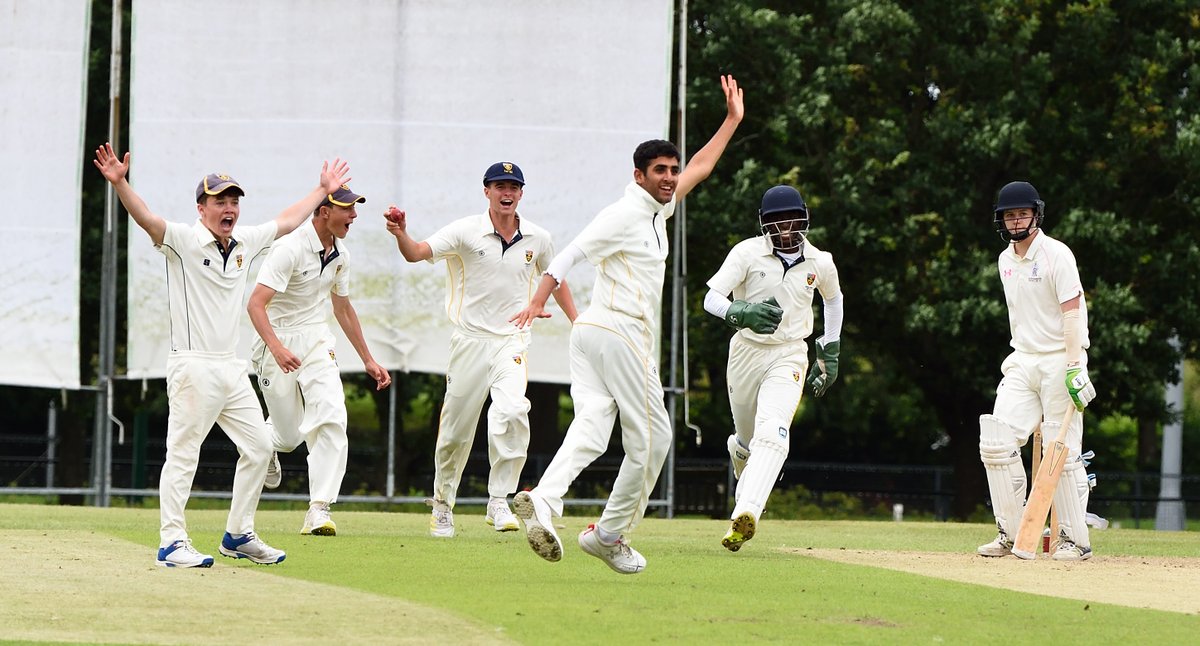 CSCricket's tweet image. A remarkable end to the season for Yousef Majid who opened the bowling against Hurst last Thursday and bowled unchanged from the bottom end for both innings against them and then the one innings v Charterhouse, finishing with overall figures of  68.3-24-124-20