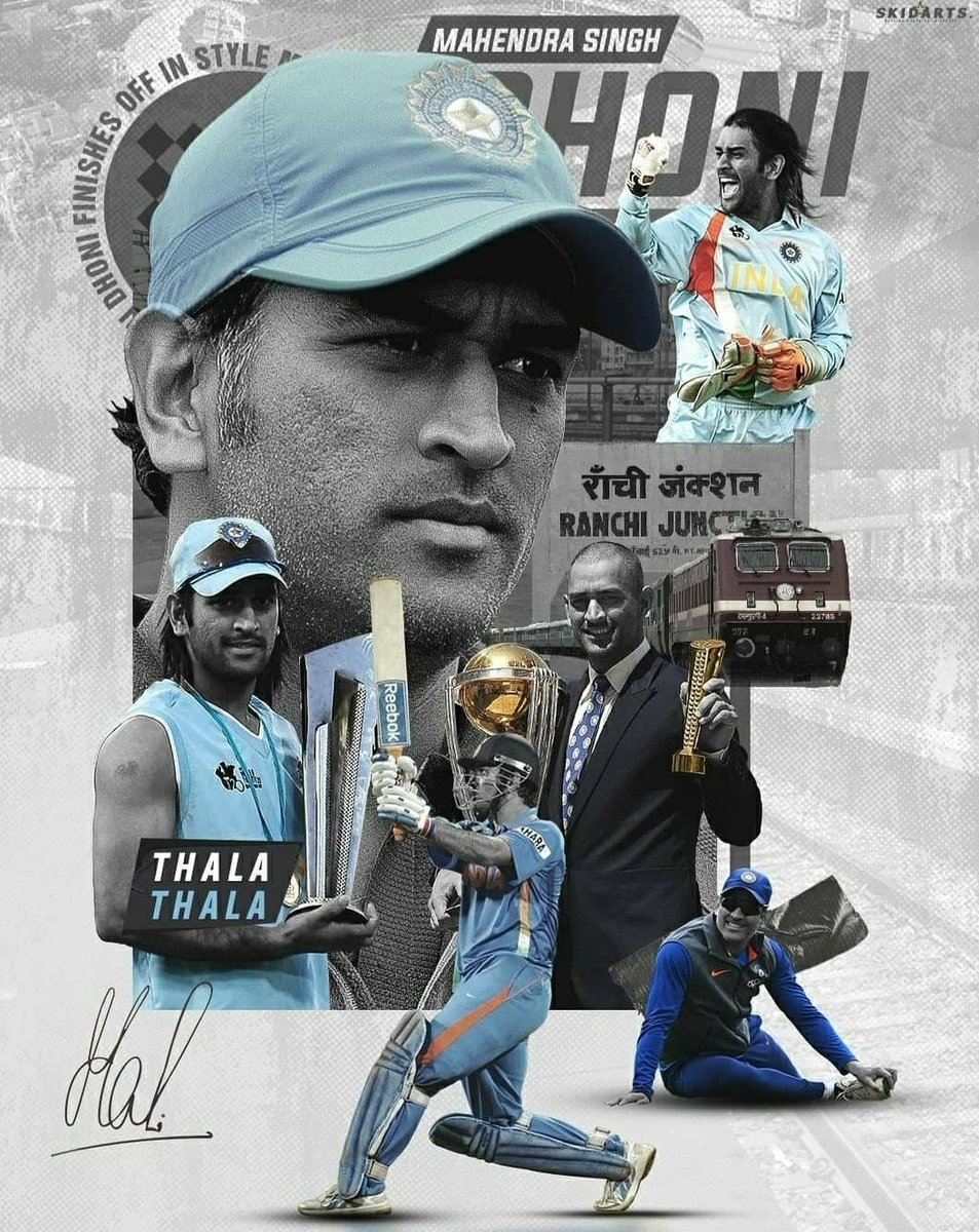 _Akshay_shetty's tweet photo. #HappyBirthdayDhoni https://t.co/3rgVFErEft