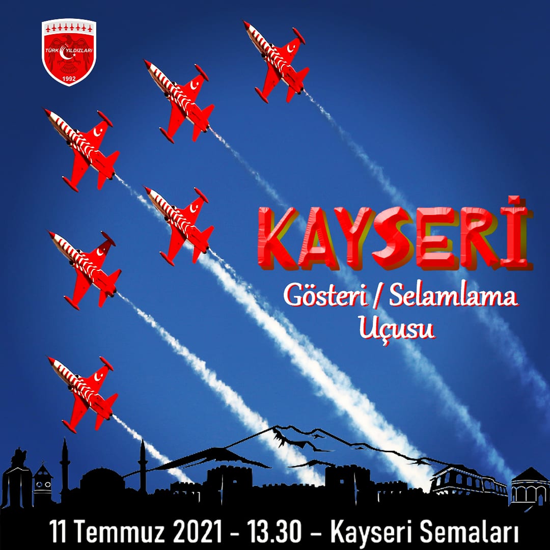 goklerdeyiz havacilik sitesi turk yildizlari kayseri de