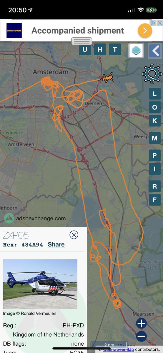 Bohemia63's tweet photo. Politiehelikopter op zoek naar dader(s) moordaanslag #peterrdevries https://t.co/AoWZ5nWGW2