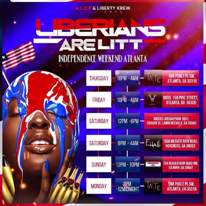 ITLWithMunah's tweet photo. Anyone going to these events? #LIBTAKEOVER #july26 #libindependence https://t.co/vKulskPXgJ