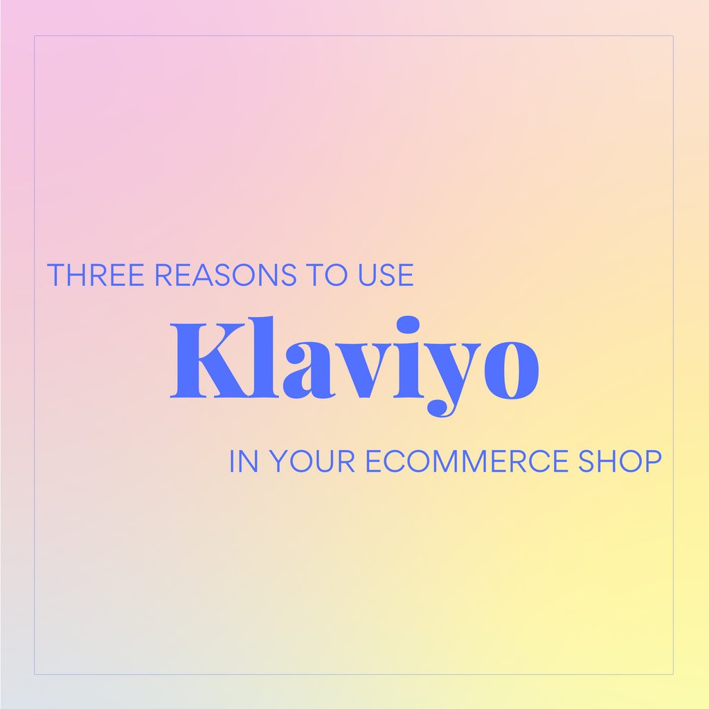 Three reasons to switch your email marketing system over to Klaviyo!! 💌 bit.ly/3wmouH0

#klaviyo
#emailmarketing
#emailmarketingtips
#emailmartketingtools
#emailmarketingstrategy