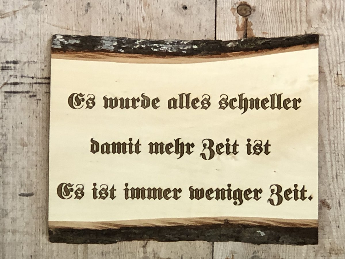 Zeit mit der Familie 
Zeit zum zusammen sein 
Zeit zum geniessen