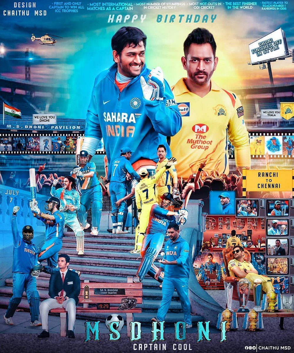 Wishing you a many more and many many more happy returns of the day #dhoni #Dhonibirthday #DhoniBdayFestBegins