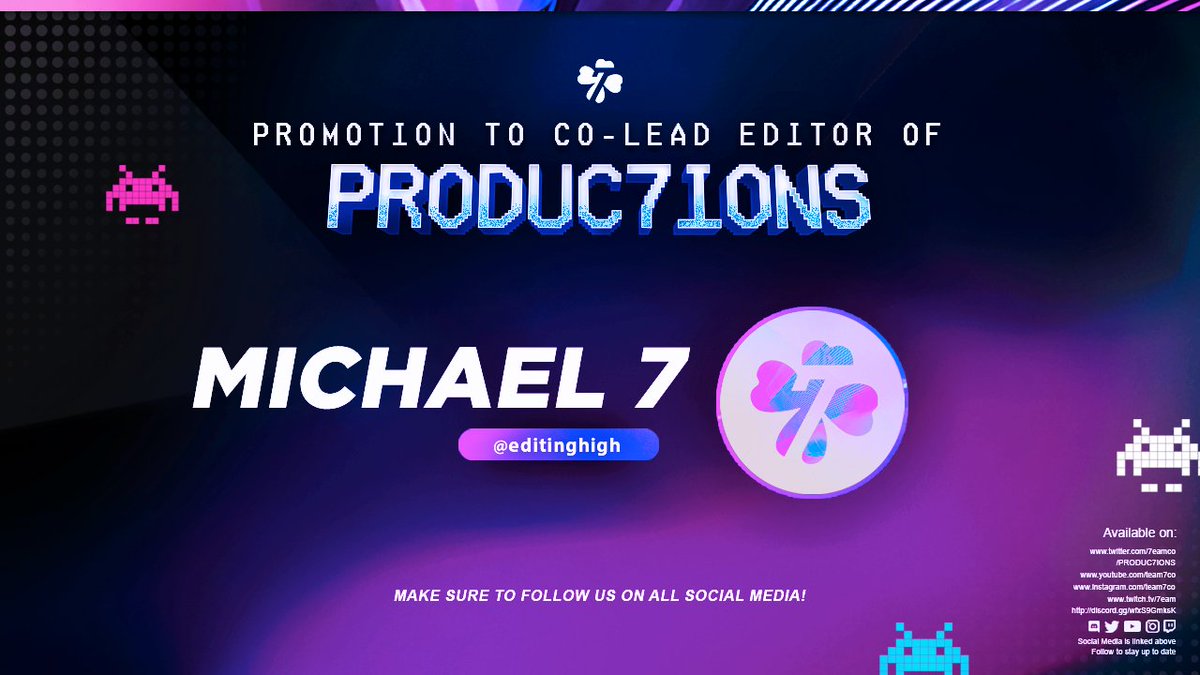 Hello new co-lead editor! <a href="/editinghigh/">Michael</a> #vicepresidentof7editing