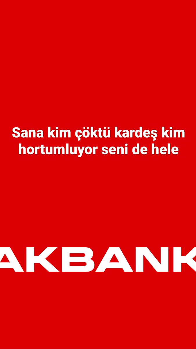 Ne bu halin #Akbank