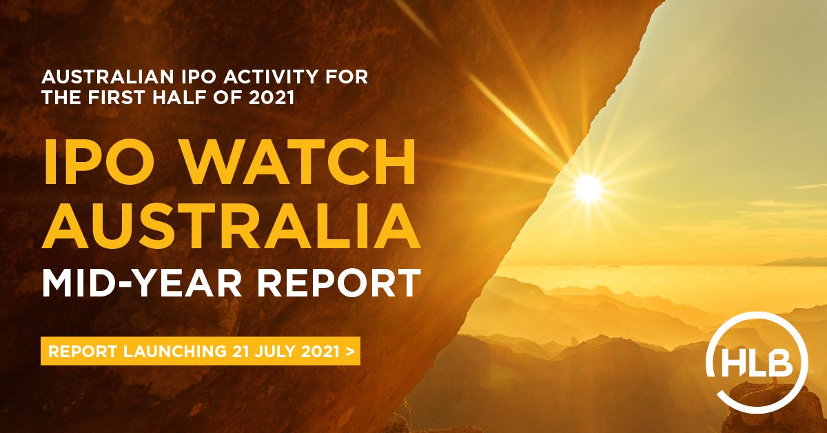 HLB_MannJudd's tweet photo. HLB Mann Judd’s #IPO Watch Mid-Year Report is set to launch on Wednesday 21st July. Pre-register for your copy of our review on Australian IPO activity for the first six months of the year. https://t.co/6cuzCqI5r7
#IPOWatchAustralia #IPOMidYearReport #IPOactivity #ASX https://t.co/fkU0OkIKUQ