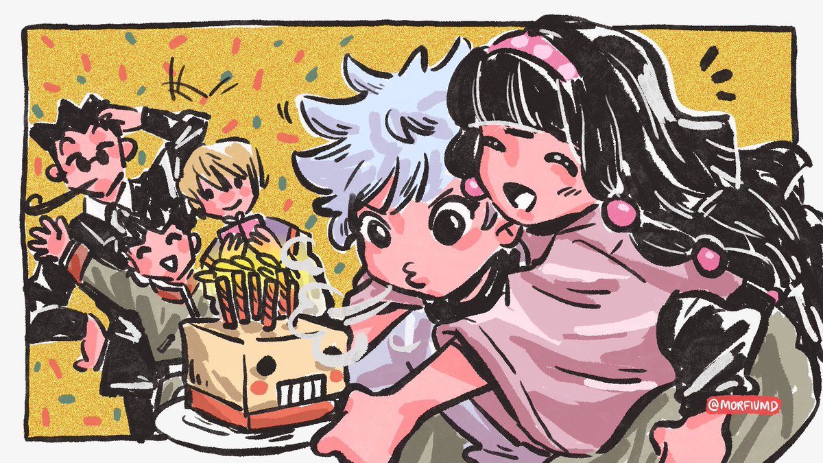 quick doodle for Killua's birthday #hxh