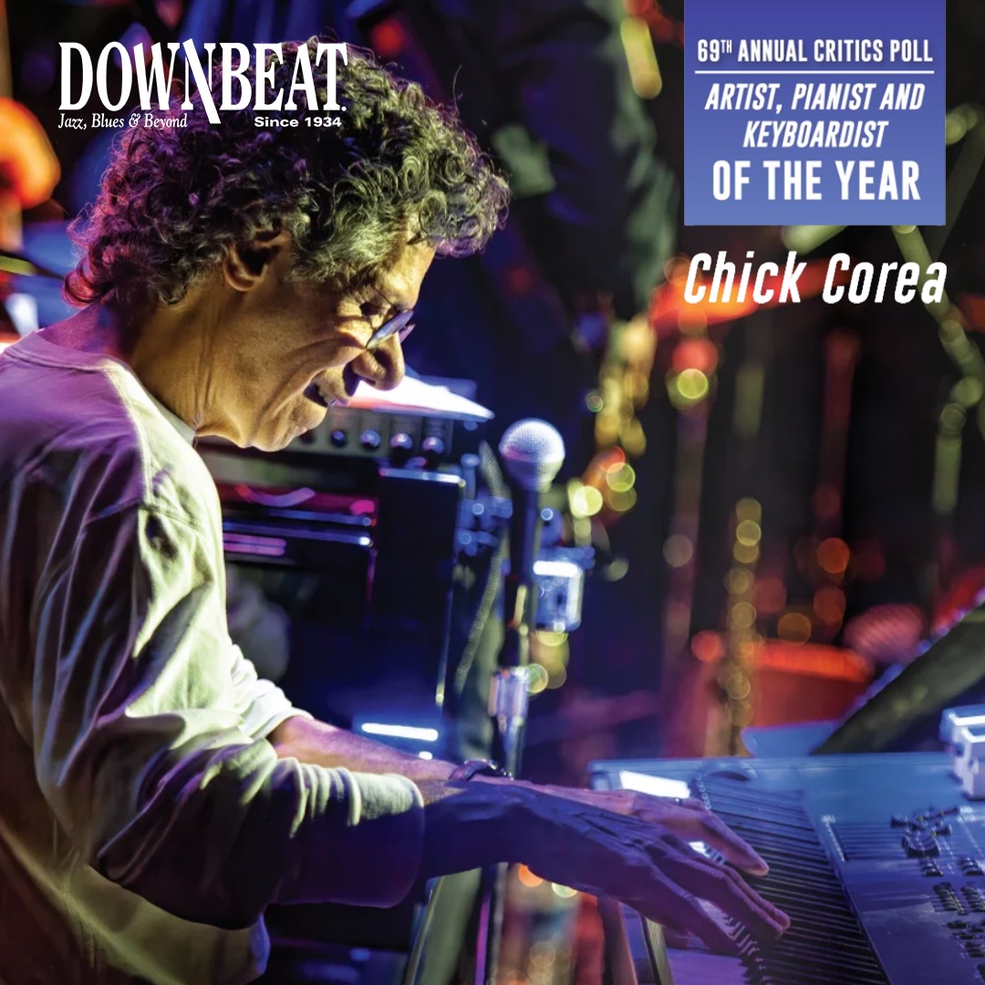 ConcordJazz's tweet image. 🎹@ChickCorea wins Artist, Pianist &amp;amp; Keyboardist of the Year in @DownBeatMag's 69th Critics Poll. Read more in the August 2021 issue of DownBeat magazine! 

Photo credit: Steven Sussman