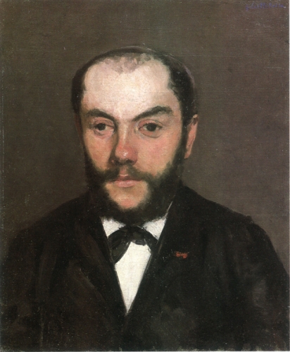 caillebottenet's tweet photo. これとこれがおんなじ人物(エドゥアール・デソム氏)の肖像画だって書いてあるんだけど...そうなの？？

1枚目 男の肖像 c.1878 
2枚目 男の肖像 1881
あご髭を剃ったことは他の絵から確実なんだけど、三年で彼に何が...。

3枚目 ��下の画家 c1878
4枚目 ベジーク c1881(左手前の人物) https://t.co/77mvoL5qw3