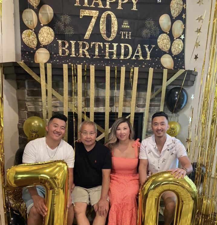 maydvang's tweet photo. First official family get together and it’s an important one!  My dad officially turned 70!  So blessed to have this man as my dad.  He’s sacrificed so much to give us an opportunity to dream fearlessly.  Happy 70th birthday, Dad!  #bestdadever #happybirthdaydad https://t.co/WMcIPs2ZRY