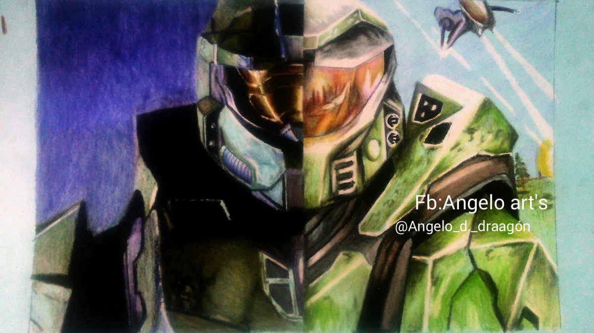 AlanAngeloMart1's tweet photo. esta vez dibuje el comienzo y lo que se avecina esperó pueda llegar lejos ❤ @ricardootino @ArturBloodshot #HaloInfinite #Halo #halospotligth @343IndustriesFS @343_industries_official #halo_spotligth @Xbox @XboxMexico #halodibujos https://t.co/6a2XLraihz