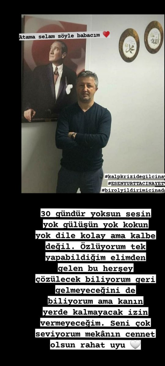 Kuzenlerimin babasız bırakılışının gencecik yaşta görevinin başında bir adamın katledişinin hesabını vereceksiniz! Adalet er ya da geç yerini bulacak! #birolyildirimicinadalet #birolyıldırım #birolyıldırımiçinadalet #birolyıldırımi̇çinadalet #kalpkrizideğilcinayet