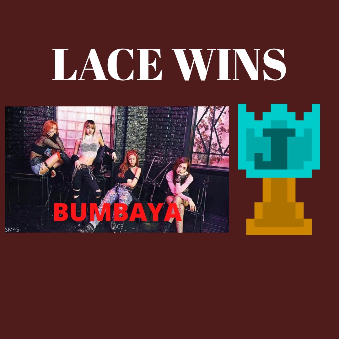 JVMUSICSHOW's tweet photo. 🏆LACE IS THE GREAT WINNER OF THIS WEEK. https://t.co/RMr6Wrk6TX