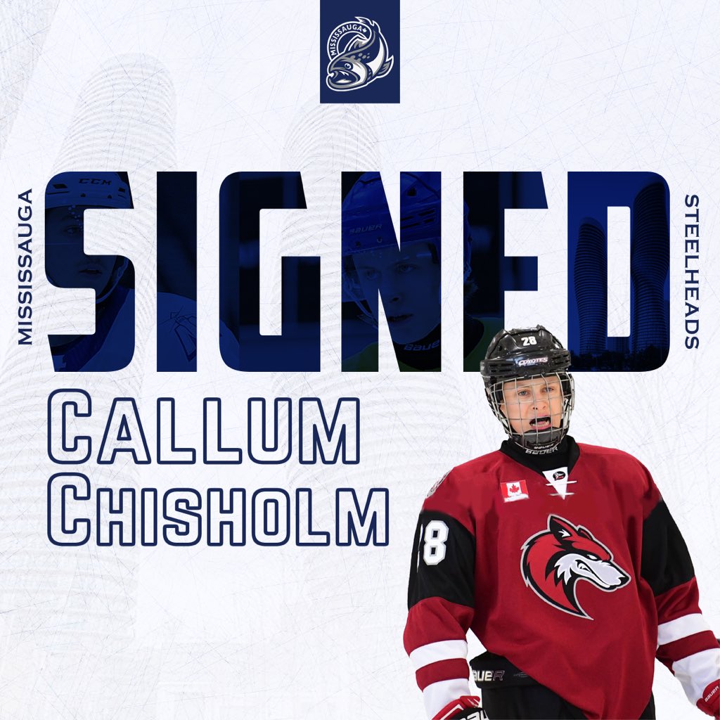 OHLSteelheads's tweet photo. 🐟 BREAKING NEWS 🐟
We’ve signed 2019 draft pick Callum Chisholm to a standard player agreement 🌊 #NextWave #DONTMISS https://t.co/EiNmUOdzo8