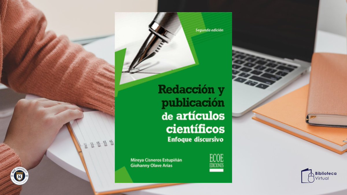 nucbibvirtual's tweet photo. Conoce las técnicas y las herramientas necesarias para la redacción y publicación de artíulos. Lo puedes leer en E-Libro en: https://t.co/EGVZhO2h7v #BibVirtual #Escritura https://t.co/vIyHXlNbQ6