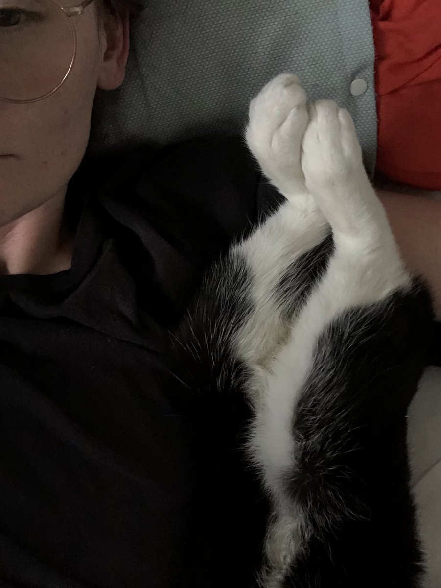 yeah_just_b's tweet photo. i had a very bad allergic reaction to an antibiotic the other week and my son didn’t leave my side. he kept bringing me his puffs i’m sobbing https://t.co/3vnY2tuB95