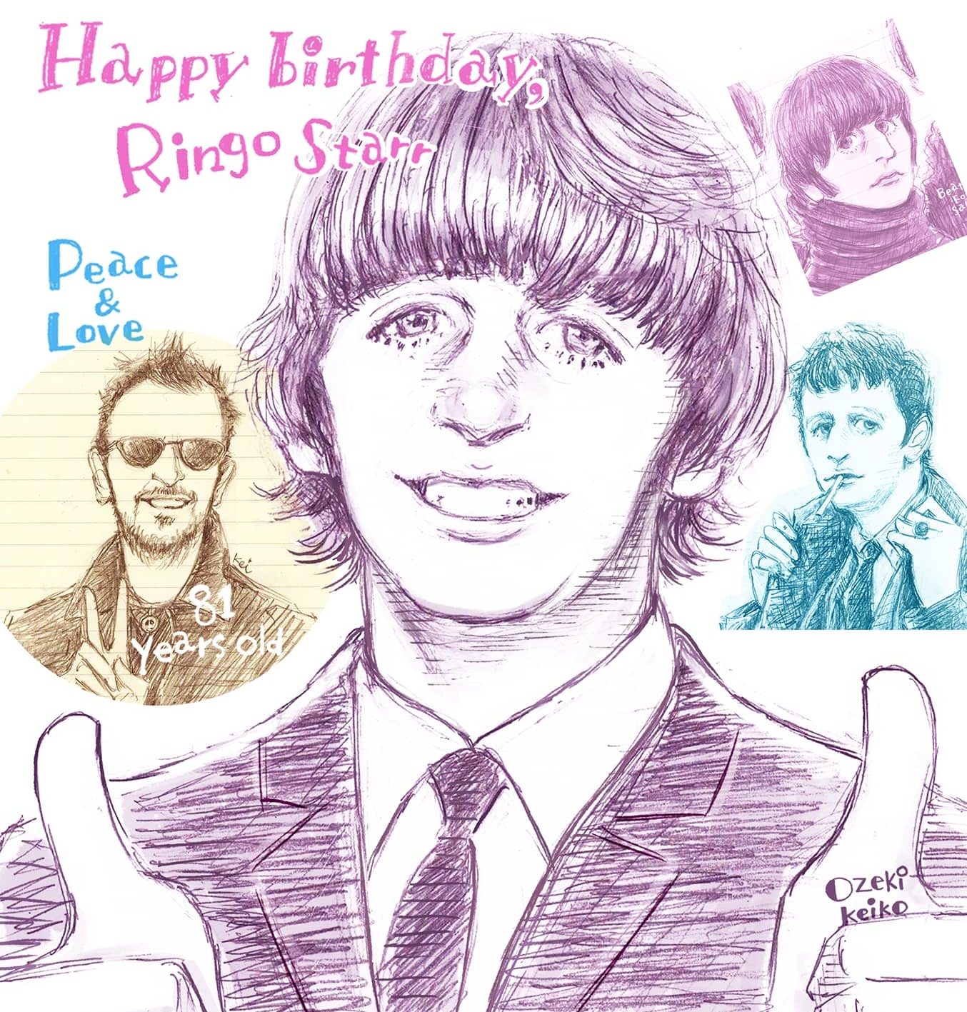 Happy Birthday, Ringo  Starr                Peace & Love     