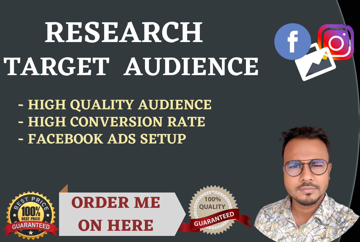 TechiqI's tweet image. Research Targeted Audience With Setup Ads
- High Quality Audience
- Facebook Ads Setup
tinyurl.com/k2hdtayj

#targetaudience #researchaudience #adscampaign #advertising #audience #facebookadscampaign #adsmanager #fiverrgigpromotion #fiverrbuyers #fiverrseller #paidadvertising