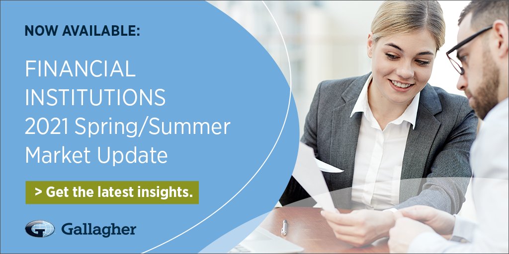 GallagherGlobal's tweet photo. Gallagher's Financial Institutions Spring/Summer Market Update is now available: https://t.co/YdhqQiEcX8
💡Don't miss our teams analysis of the current insurance market and the factors driving premium rates.
#InsuranceIndustry #financialinstitutions #insightreport https://t.co/j0gPXFzKuG
