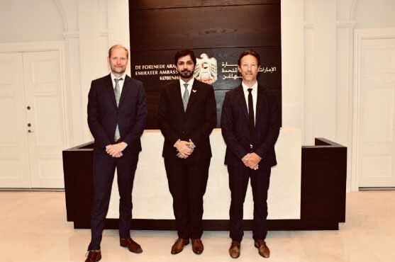 Always a pleasure talking with the Embassy of the UAE in Denmark about investments opportunities and possibilities for cooperation