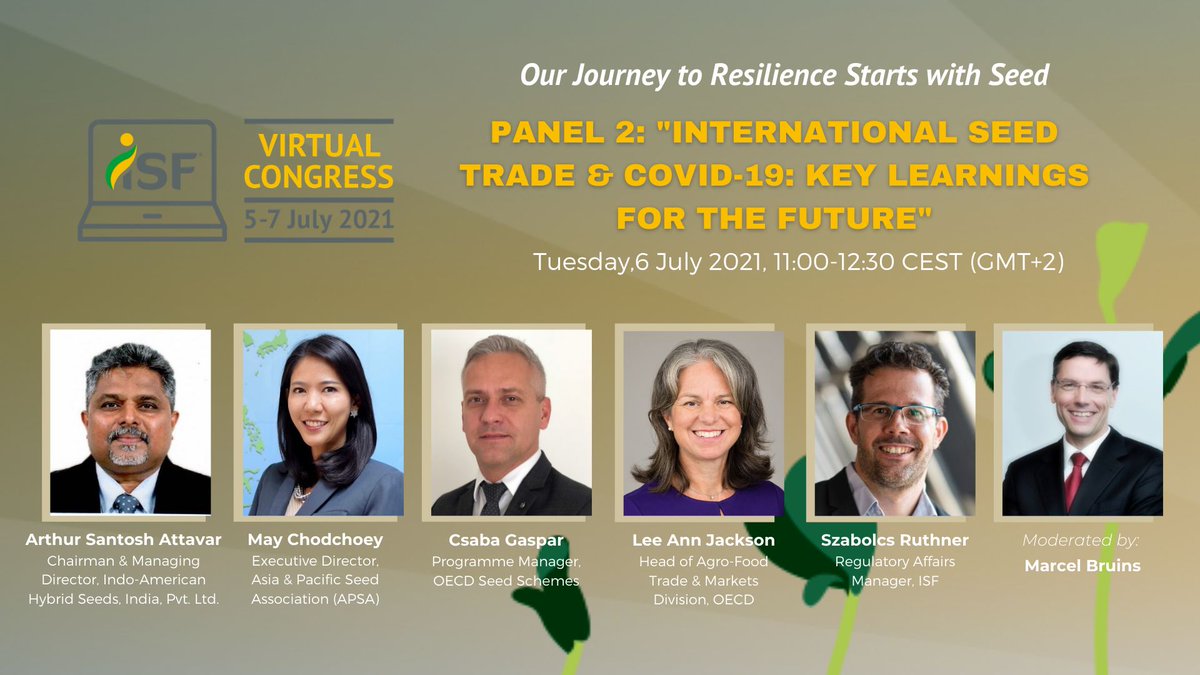 seedtoday's tweet image. Panel during the #ISFVirtual2021 discusses what the seed industry has learned from the COVID-19 pandemic: bit.ly/3e82VUr #journey2resilience
