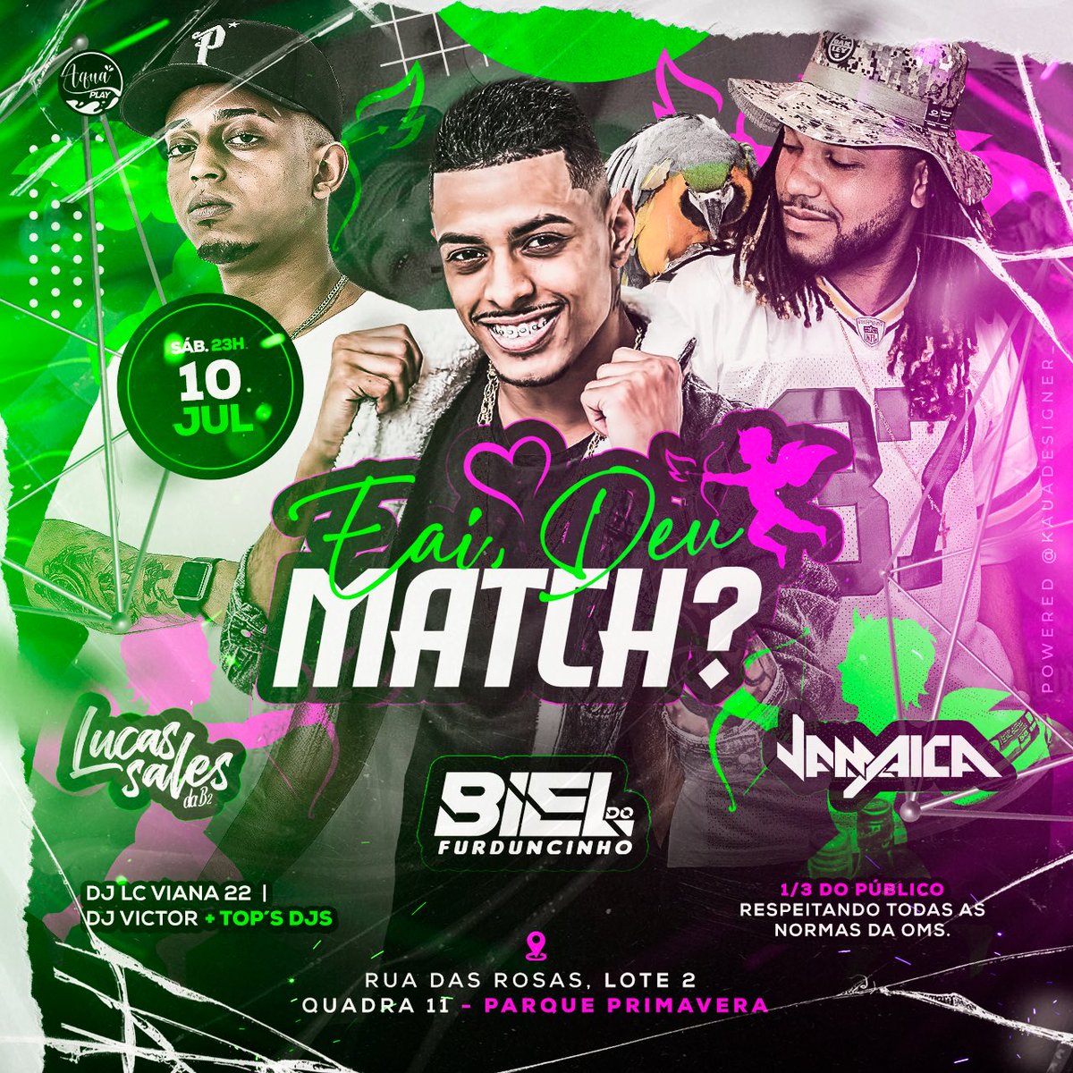 Dia 10 de julho já sabe né bb todos caminhos te leva pra melhor festa de Itaguaí , Eai Deu Match ? Com os melhores DJs + Equipe Atlanta 🥳🥳🥳