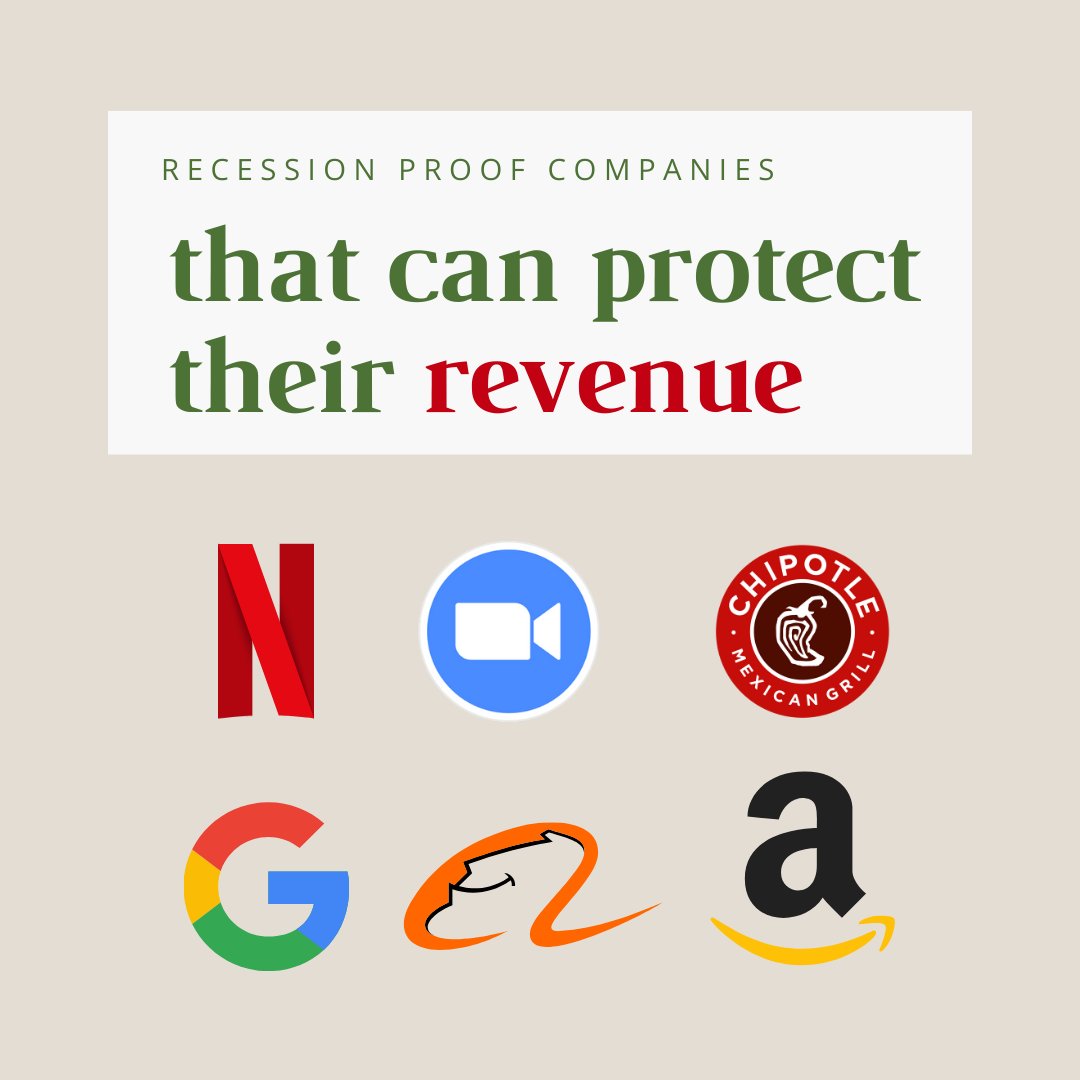 When you think of recession proof stocks, you’re usually thinking consumer goods, companies like Johnson &amp; Johnson, Walmart, P&amp;G, Dollar General, etc. Companies below do a great job with continuous revenue growth even through tough times.

What’s your favorite recession play?