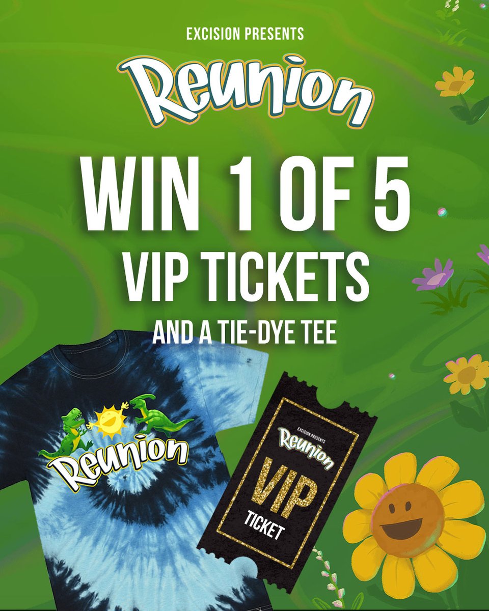 Headbangers, you can win Reunion VIP tickets and merch! Retweet and tag 3 friends to enter!! In 2 days we'll choose winners and announce on Twitter. 

We’re less than 2 weeks away, don’t miss the Headbanger family Reunion! Tickets: excision.ca/reunion