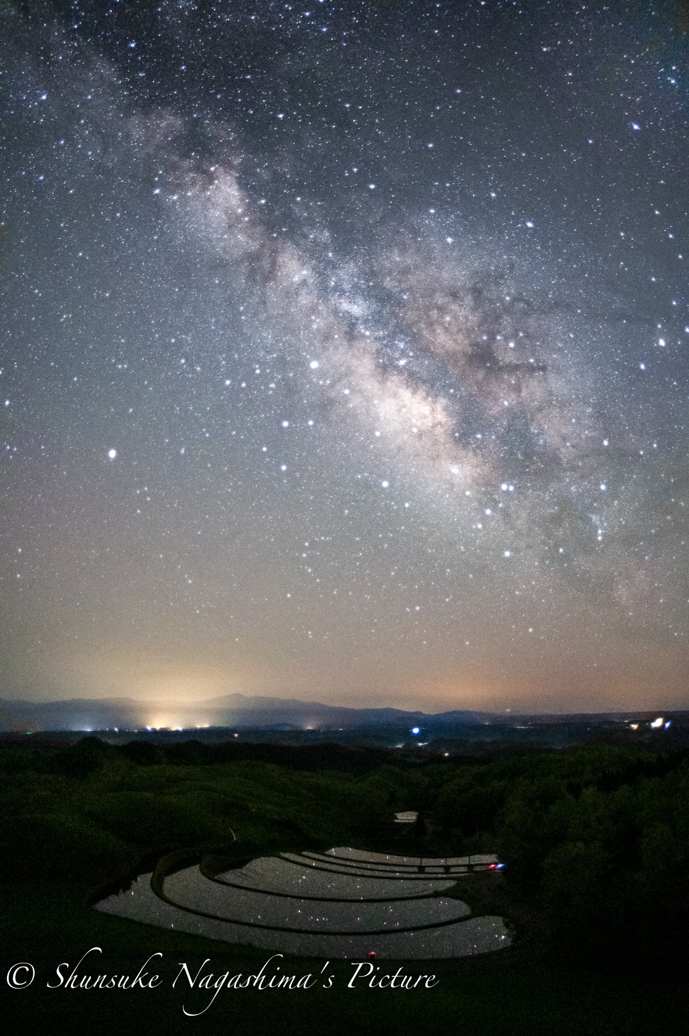 写真家 永島俊介 七夕 星 Fortune 天の川 七夕 棚田 水田 田んぼ 写真好きな人と繋がりたい ファインダー越しの私の世界 Pentax