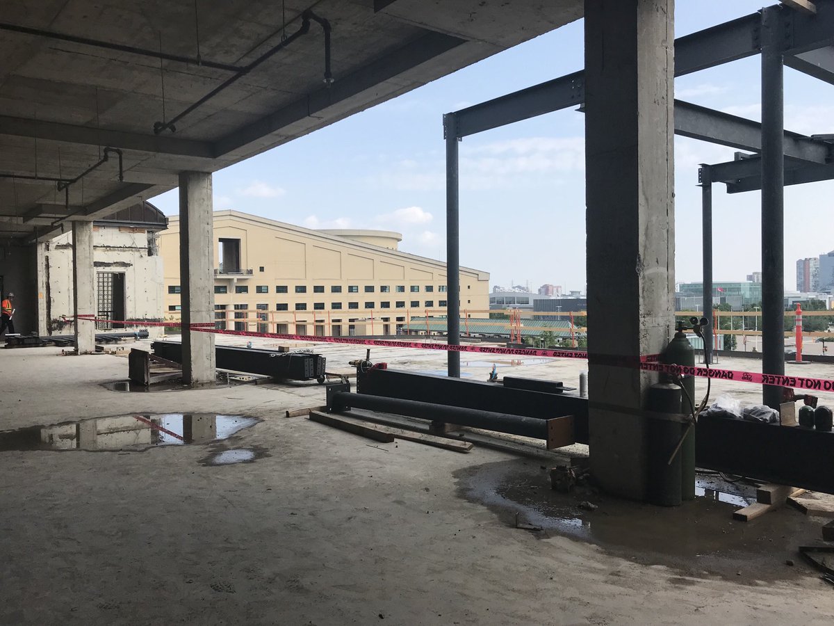 Lots of progress at MCL. Interior demo is underway and the framing for the 4th floor addition is being installed. Transformational change at Central Library is taking shape.